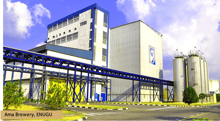 Nigerian Breweries Plant, Ama Brewery in Enugu State Nigeria
